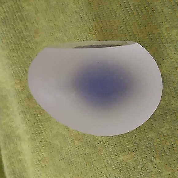 Artcristal Bohemia Czech Crystal Handmade Blue Sapphire Frosted Paper Weight - Picture 5 of 13